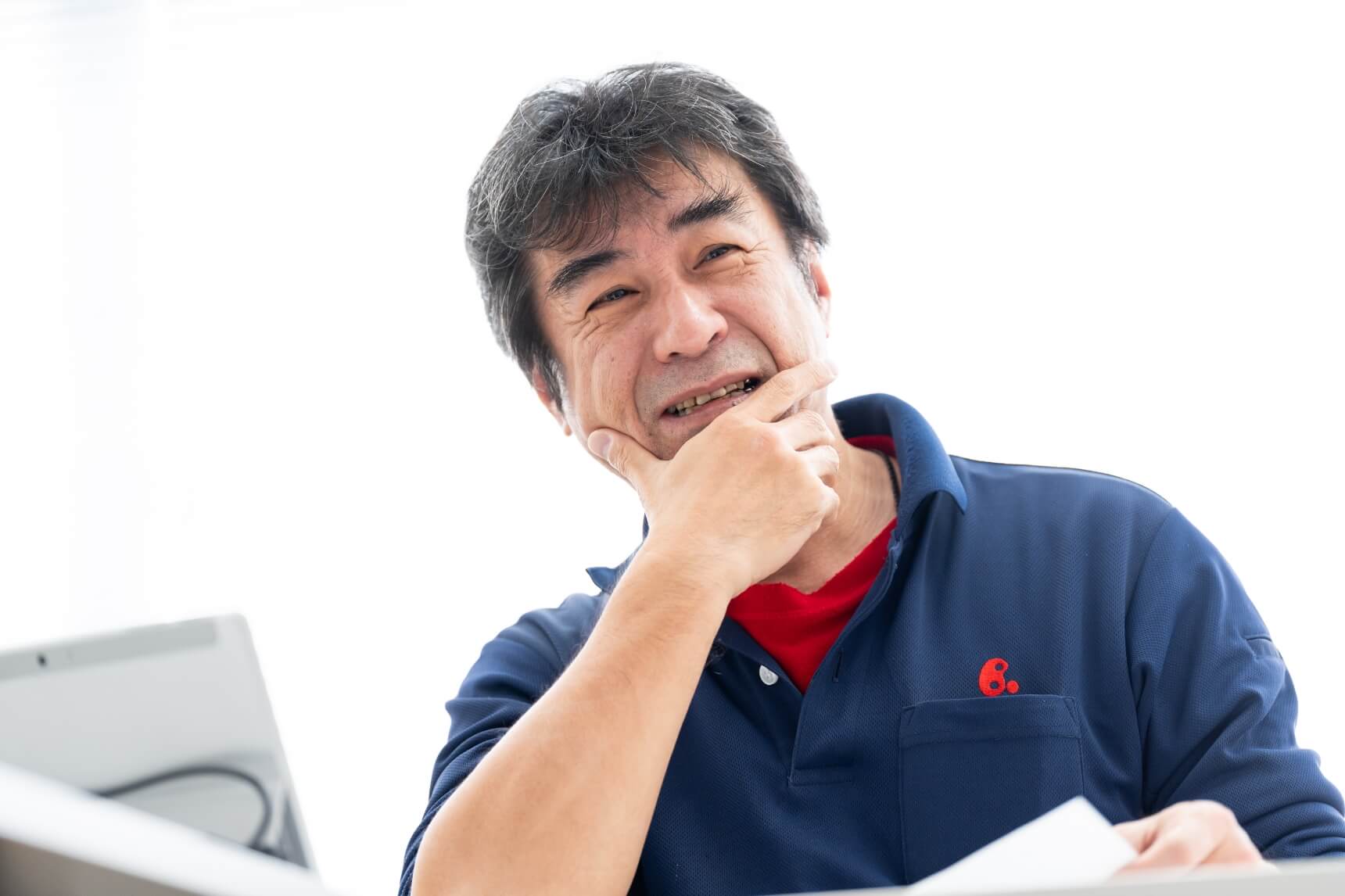 インタビュー中の様子